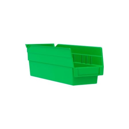 Akro-Mils Shelf Storage Bin, Plastic, Green, 24 PK 30120GREEN